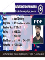 M.Sc. (DSA) ID Card