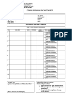 Formulir Rekonsiliasi Saat Transfer