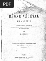 COSSON E., 1879 - Le règne végétal en Algérie