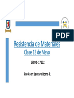 Resistencia de Materiales Clase 13mayo