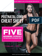 Postnatel Core Cheatsheet