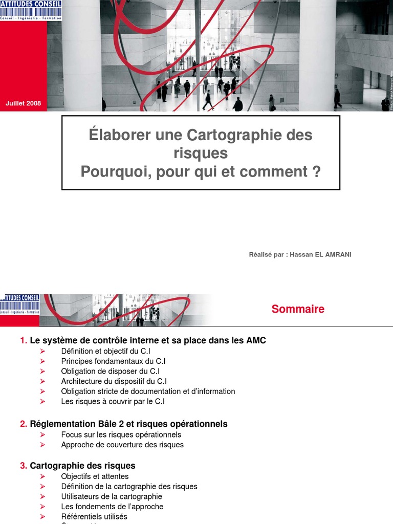 Élaboration de la Cartographie des Risques | PDF | Risque opérationnel ...