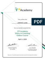 Academy: ITF Academy Ethics in Coaching' Online Course