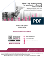 Axis Mutual Fund Annual Report 2020-21