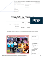 Viaje en El Tiempo de La CIA y Teleportación A Marte - Andrew Basiago Denuncias - Stargate Al Cosmos