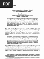 Download Frohmann Discourse Analysis as a Research Method in Library and Information Science 1994 Library and Information Science Research by vero_gau SN57686463 doc pdf