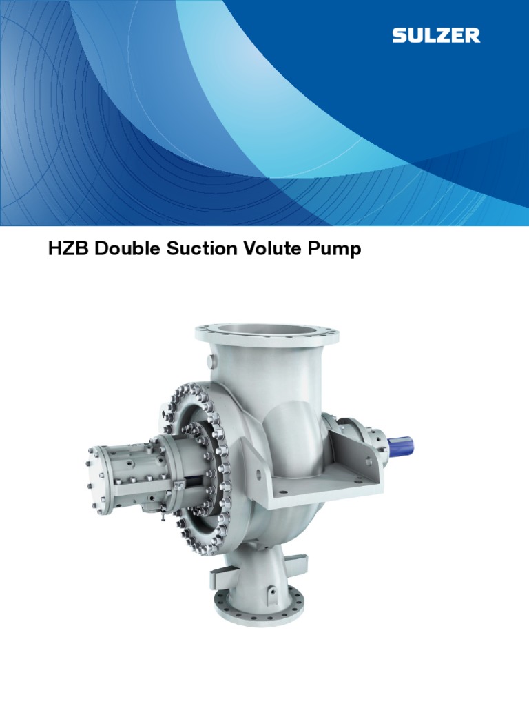 HZB Double Suction Volute Pumps E10029 | PDF | Pump | Bearing (Mechanical)
