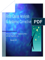 Root Cause Analysis & Systemic Corrective Action: Presented by Shannon Craddock of Perry Johnson Registrars, Inc