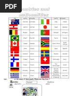 Countries and Nationalities - 61007