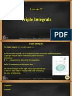 Lesson 22 Triple Integrals