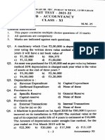 Sub Accountancy: Class XI