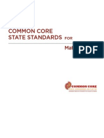 Common Core State Standard Mathematics