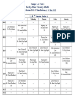 2nd Semester Time Table 21 22