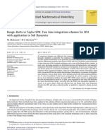 Runge-Kutta vs Taylor-SPH time integration schemes