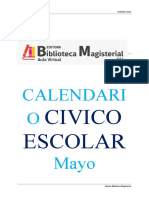 Calendario Cívico Mayo - 2022