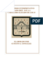 Catecismo Interpretativo Grado Diez - R.E.A.A. Caballero Elegido de Los 15