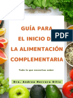 Guía para El Inicio de La Alimentación Complementaria - Dra. Andrea Herrera