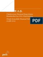 Deger A S Konsolinde Finansal Tablolar Aralik 2019 2