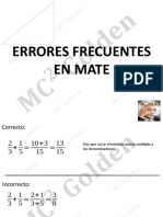 Errores Frecuentes de Mate