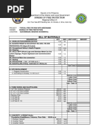 Bill of Materials San Enrique FS