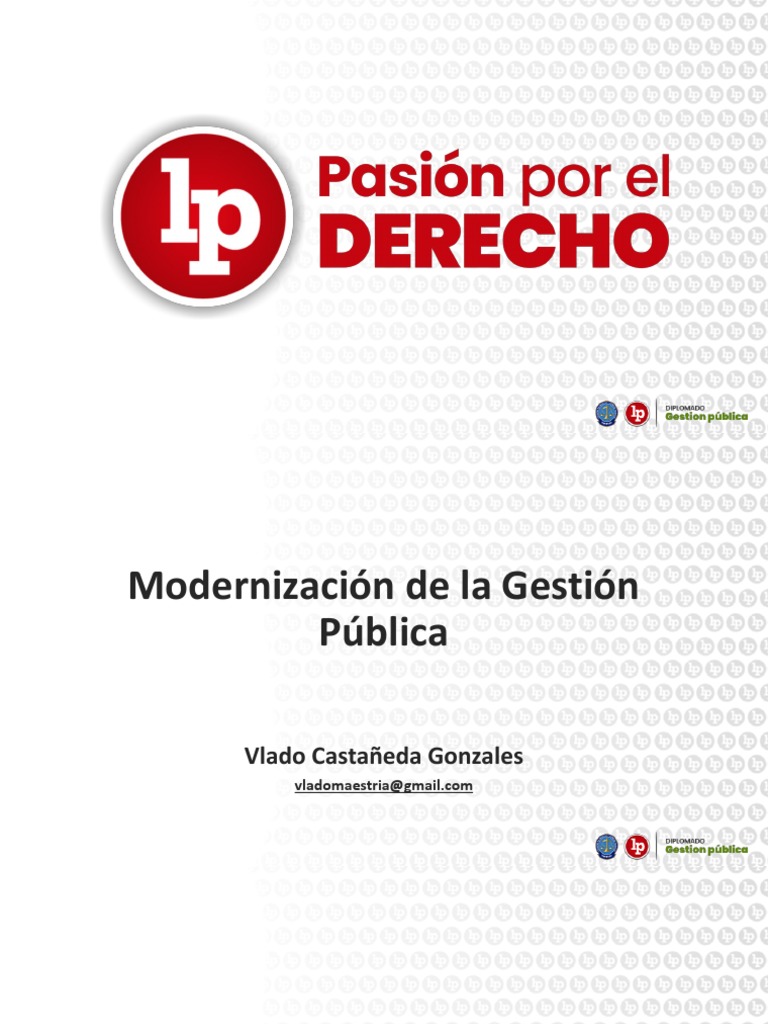 Modernización de la Gestión Pública | PDF | Administración Pública ...