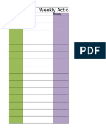 Weekly Action Plan: High Prioitiesnotes Priority