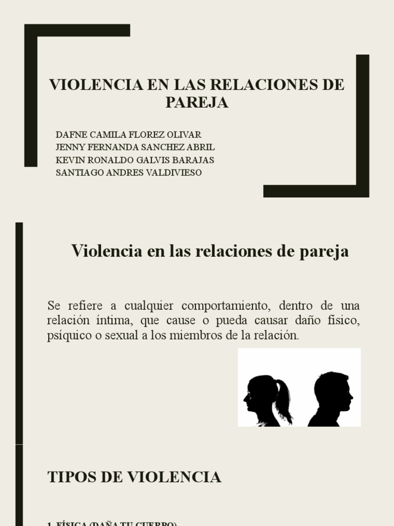 Tipos de Violencia en Parejas | PDF | Estilo de vida