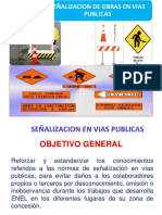 Señalización de obras vías públicas