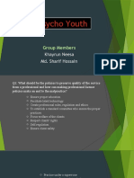 Psycho Youth Group Analyzes Professional Standards
