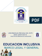 Marco Legal y General - Educación Inclusiva
