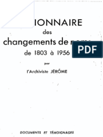 Dictionnaire des changements de nom, tome 1 (1803-1956)