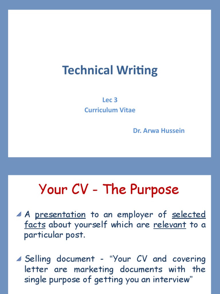 CV Writing Guide for Job Seekers | PDF | Résumé