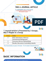 Reviewing A Journal Article