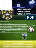 Sussex Dynamos Sponsorship Packages 