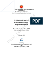 2.6 Guidelines For Kaizen Activities Implementation