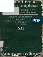 Freud, S. (1912) Nota Sobre El Concepto de Inconsciente en Psicoanálisis