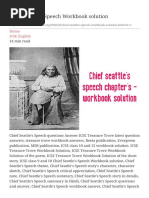 Chief Seattle's Speech Workbook Solution - ShoutTo+