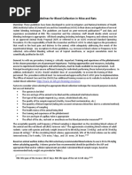 Rat Blood Collection Guidelines | PDF | Blood | Volume