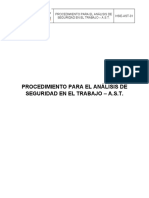 Procedimiento para El Análisis de Seguridad en El Trabajo