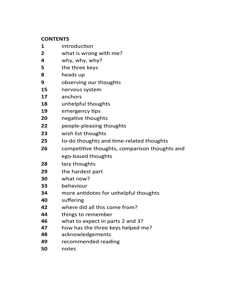 CleanUpdatedThe Three Keys Updated PDF Thought Anger