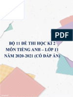 Bo 11 de Thi Hoc Ki 2 Mon Tieng Anh Lop 11 Nam 2020 2021 Co Dap An 6421