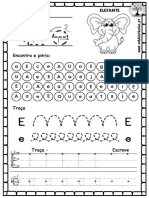 Alfabeto Letra E