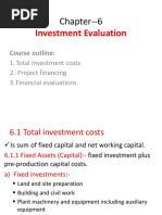 Chapter - 6 Investment Evaluation