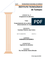 Comportamiento de Los Alimentos Durante El Almacenamiento de Congelación