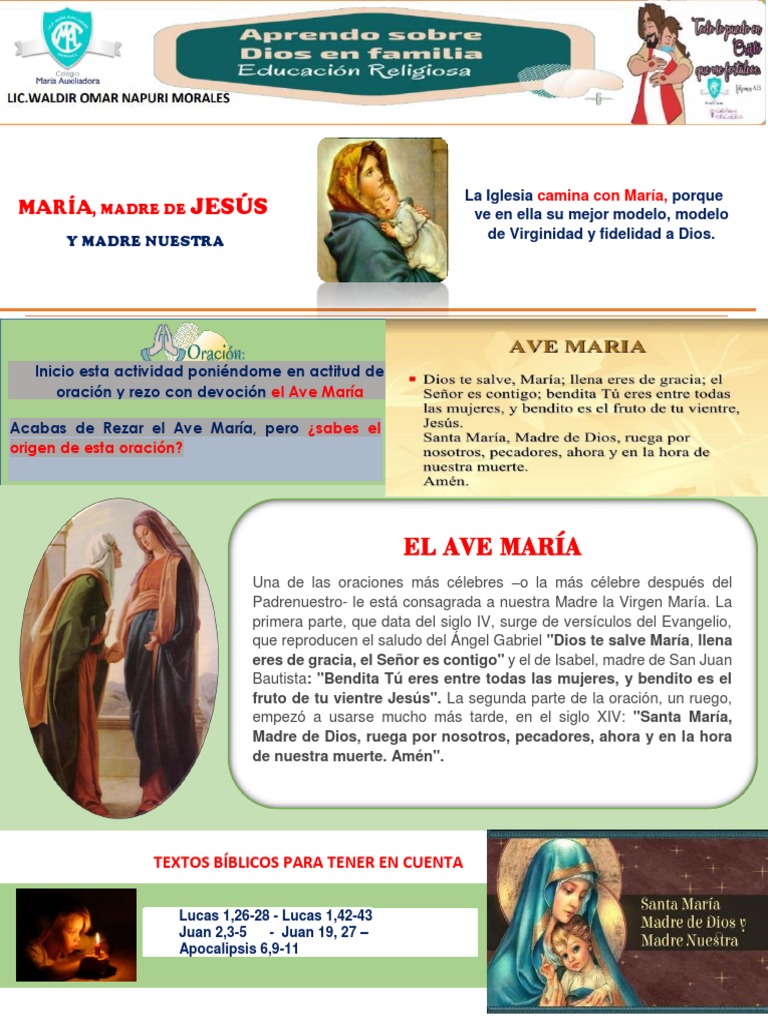 María: Madre de Dios y Nuestra | PDF | María, madre de Jesús | Cristo ...