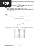 Digital Logic Circuits Analysis and Converting Boolean Expressions To Digital Circuits