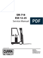 Clark ESX 12-25 Forklift Shop Manual