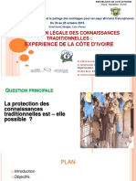 9 Protection Des Connaissances Traditionnelles Exemple de La Cote d Ivoire