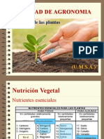 5.1. Los Nutrientes Escenciales y La Nutricion Vegetal