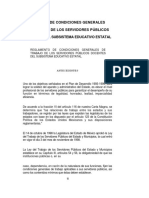 REGLAMENTO DE CONDICIONES GENERALES DE TRABAJO DE LOS SERVIDORES PUBLICOS DEL SUBSISTEMA EDUCATIVO ESTATAL